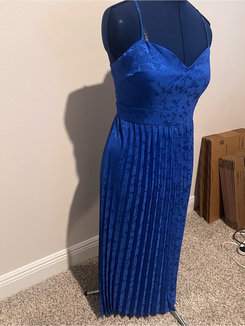 Lulu's Cobalt Blue Strappy Dress - Picture 6 of 16